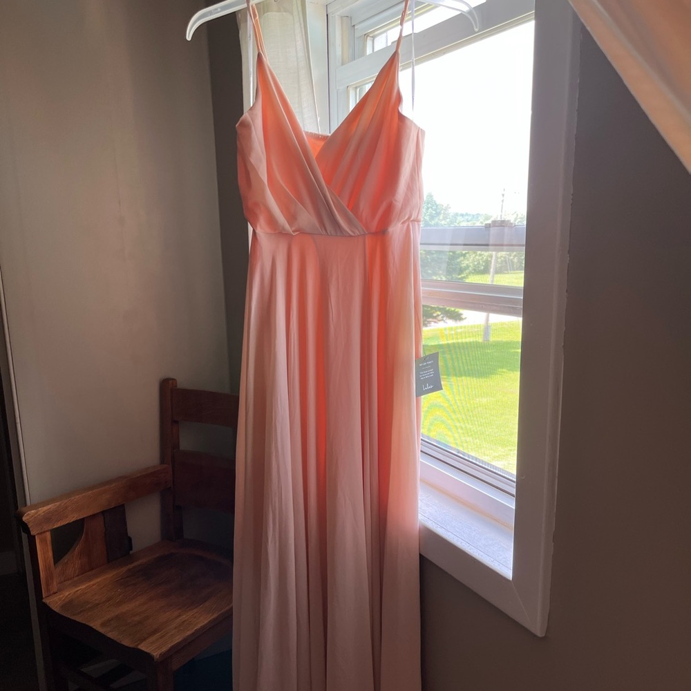 Beautiful size Large bridesmaid or prom dress from Lulus. Never worn, with tags.